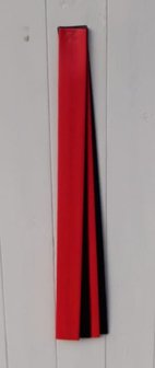 Krimpkous 9 mm 2x50cm rood en 2x50cm zwart