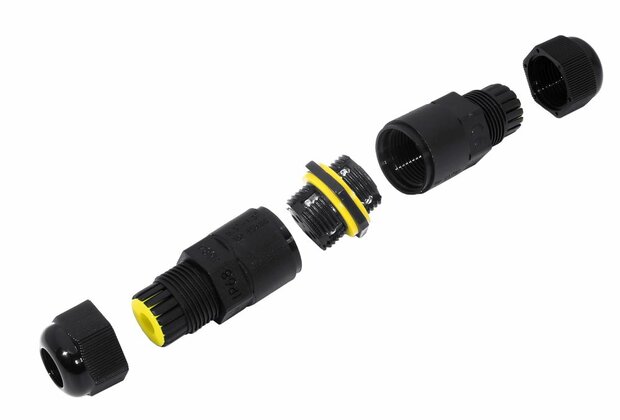 Connector 3-aderig waterdicht set van 2