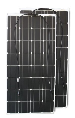 Flexibel zonnepaneel kit V 2x100W compleet