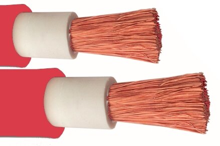 Accukabel 35mm2 Ultraflex Rood dubbel ge&iuml;soleerd 35 mm2