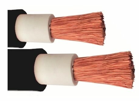 Accukabel 25mm2 UltraFlex Zwart dubbel ge&iuml;soleerd 25 mm2