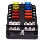 Steekzekeringhouder 2x6 schroef, NEG, LED en kap Steekzekeringhouder 2x6 schroef, NEG, LED en kap