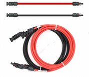 Solar 4 mm2 aansluitkabel 2x10m met MC4 connectoren Solar 4 mm2 aansluitkabel 2x10m met MC4 connectoren