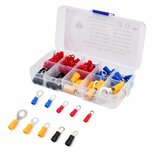 Ringkabelschoenen geïsoleerd assortiment 102 stuks Ringkabelschoenen geïsoleerd assortiment 102 stuks