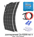 Flexibel zonnepaneel kit V 2x100W compleet